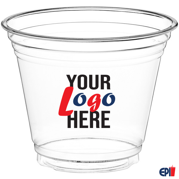 9oz rPET Printed Beverage Cups 1000/cs (select pricing in options)